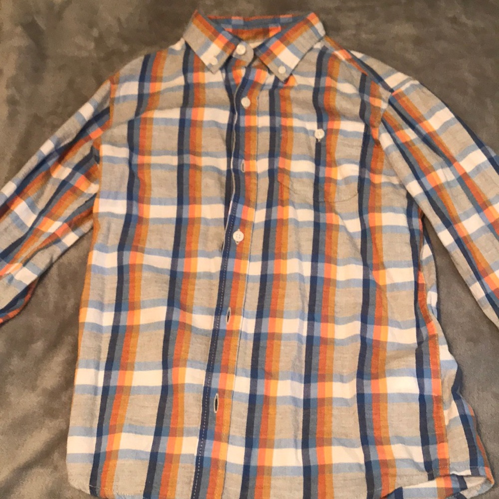 Plaid button down shirt